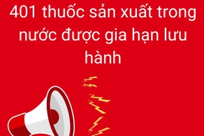401 thuốc sản xuất trong nước được gia hạn giấy đăng ký lưu hành tại Việt Nam - Đợt 197