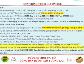 CHƯƠNG TRÌNH CẬP NHẬT KỸ NĂNG VÀ KIẾN THỨC CHUYÊN MÔN DƯỢC